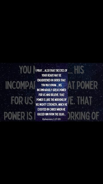 Ephesians 1:17-20 #shorts