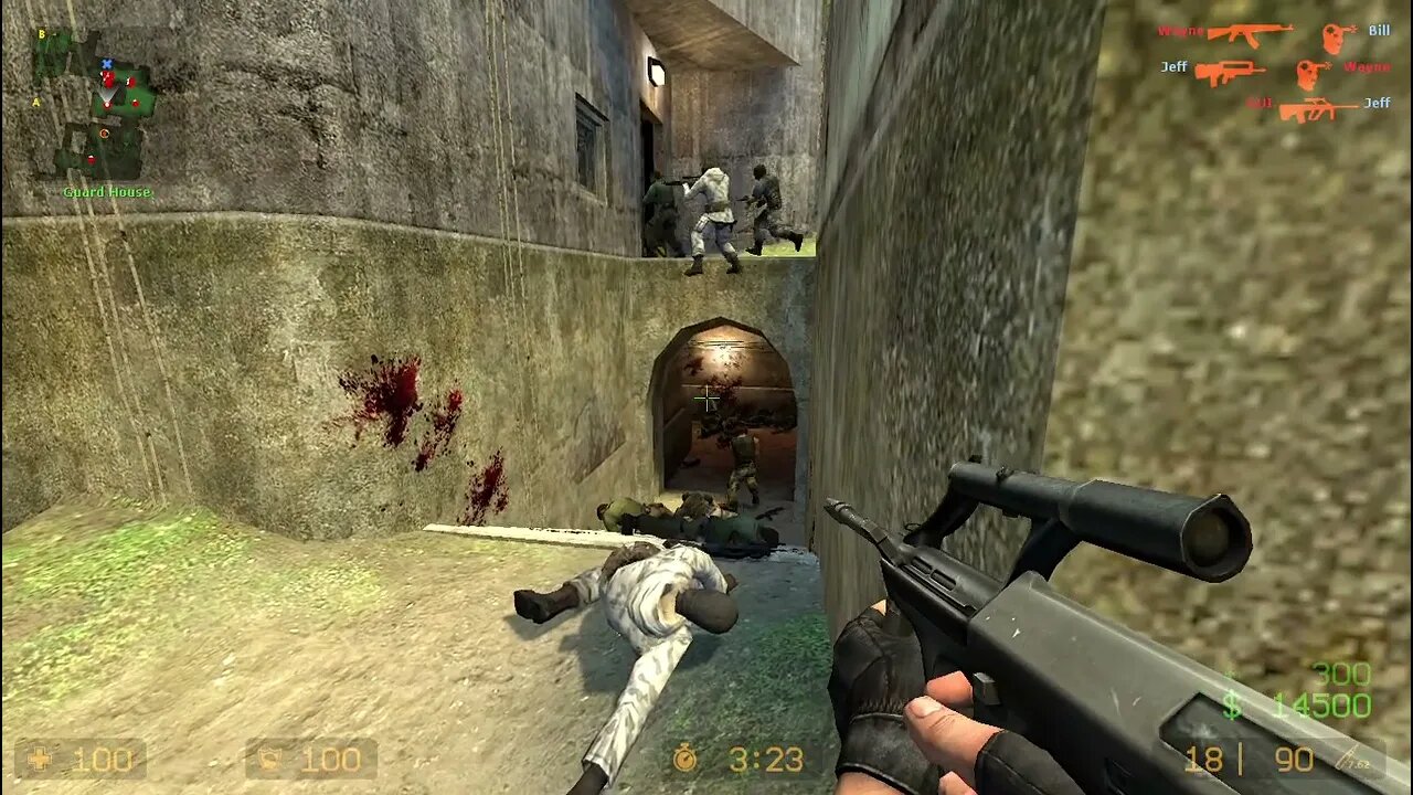 Counter Strike Source Prodigy Bots #17 Using Found Weapon