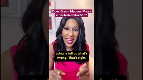 Does Green Mucous 🤢 Mean a Bacterial Infection? #shorts
