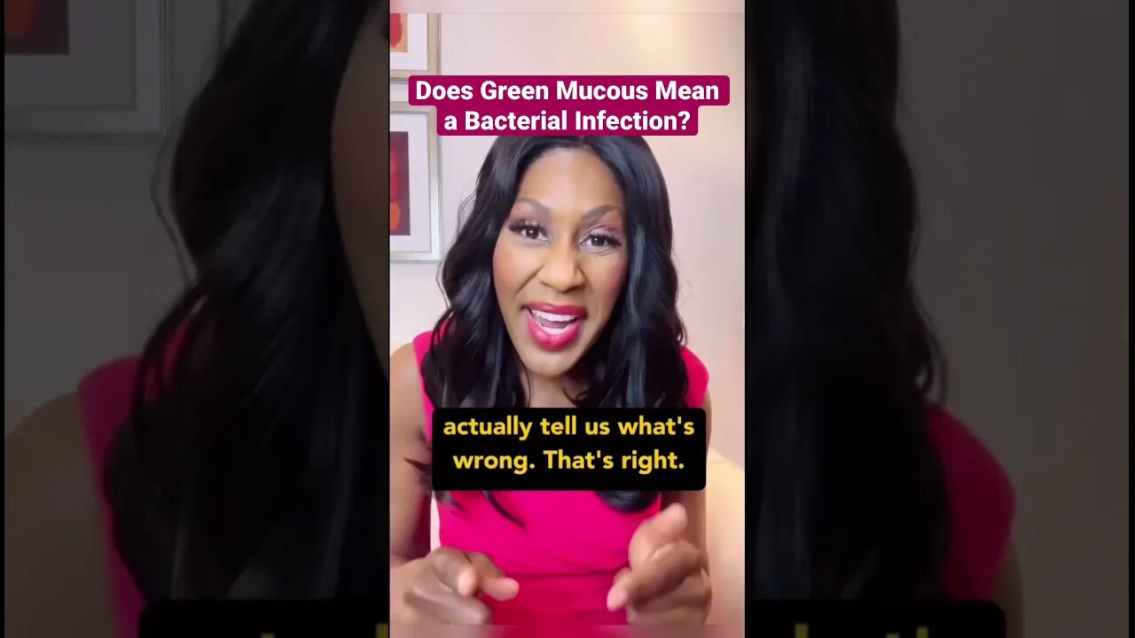Does Green Mucous 🤢 Mean a Bacterial Infection? #shorts