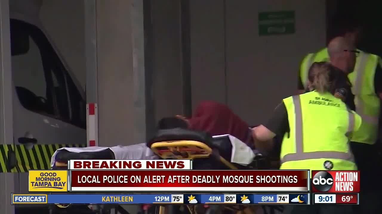Tampa Bay Area law enforcement on alert after New Zealand mosque terrorist attack
