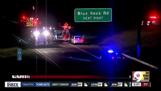 All lanes of Ronald Reagan closed by crash