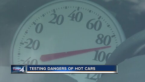 Testing the danger of hot cars in this heat wave