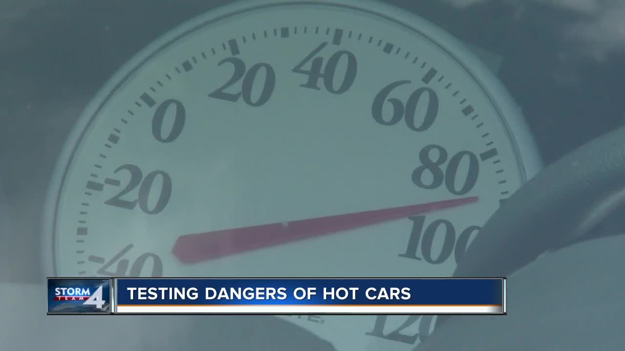 Testing the danger of hot cars in this heat wave