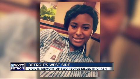 Vigil in memory of two people killed in car crash