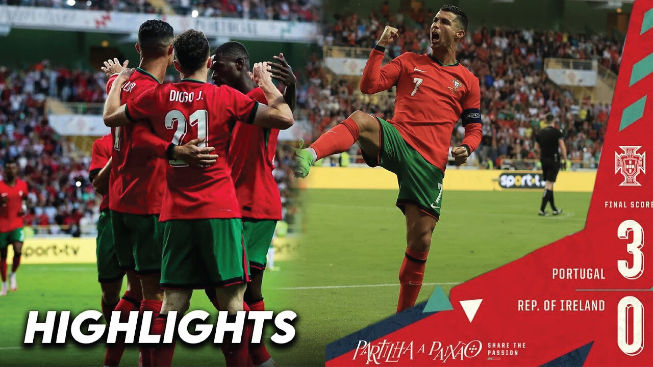 🔴Extended Highlights of Portugal vs. Iceland (3-0): Felix Goal & 2 Goals from Ronaldo!