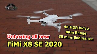 FIMI X8 SE 2020 8KM FPV 3 Axis Gimbal 4K HDR GPS Aerial Filming Drone