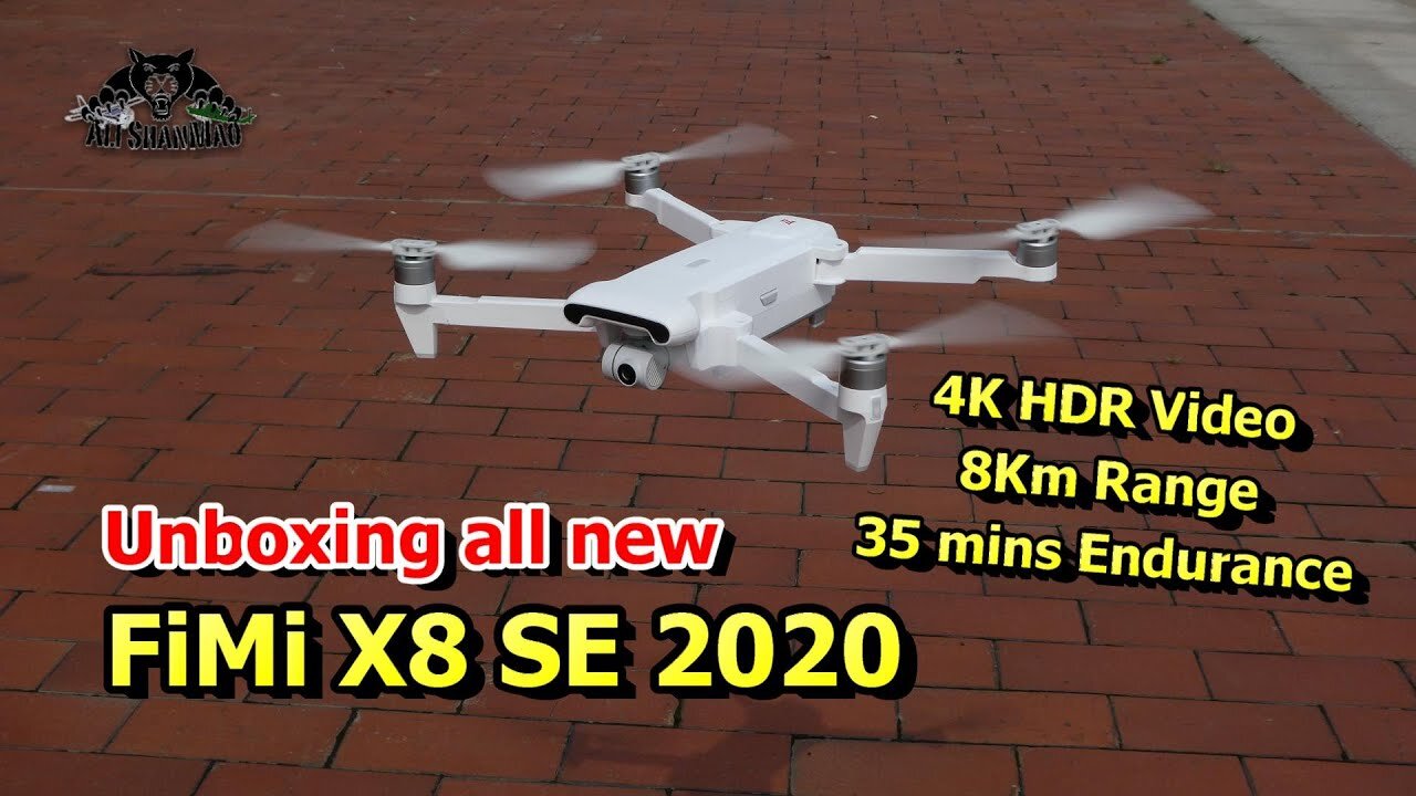 FIMI X8 SE 2020 8KM FPV 3 Axis Gimbal 4K HDR GPS Aerial Filming Drone