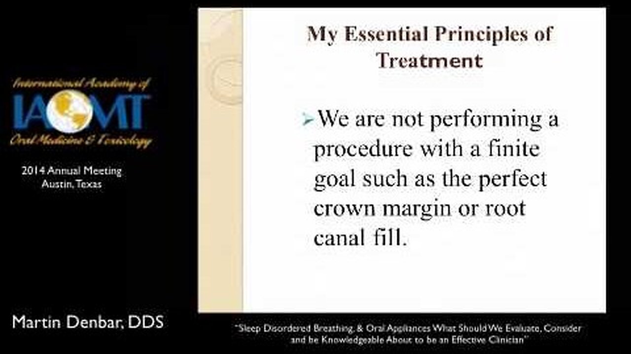 Martin Denbar, DDS General Session