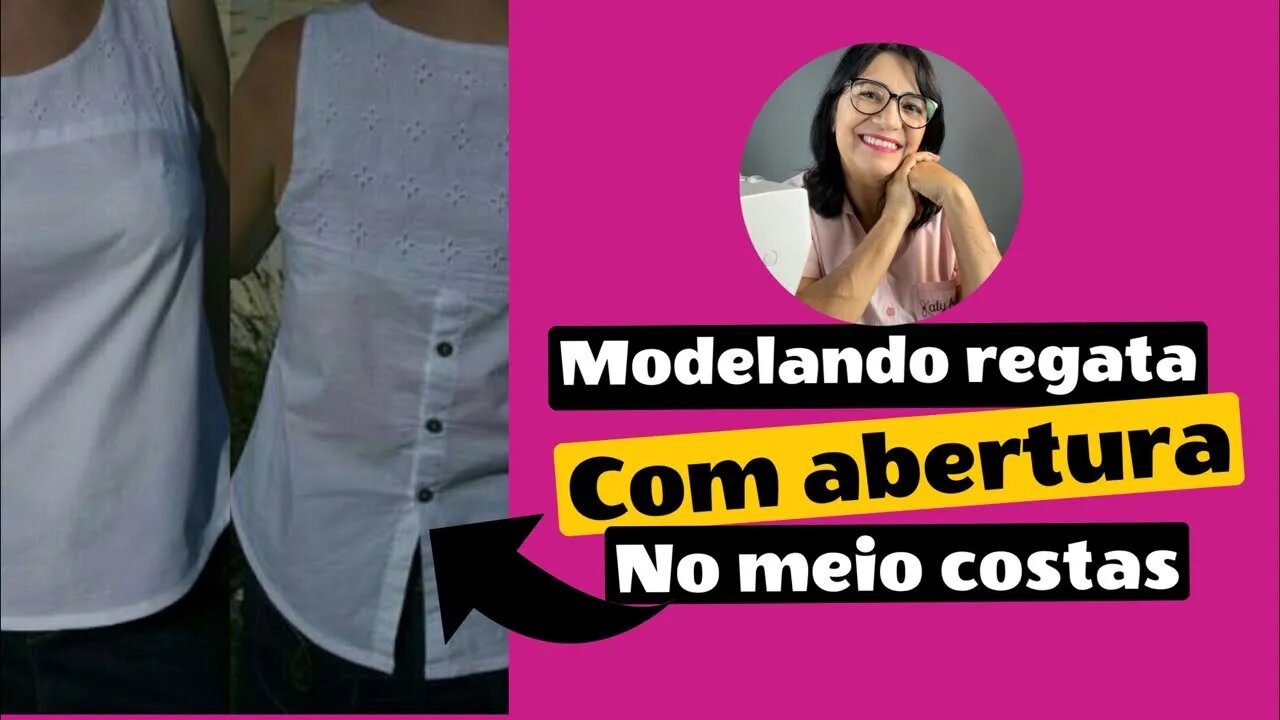 Modelando Regata Com Abertura no Meio Costas