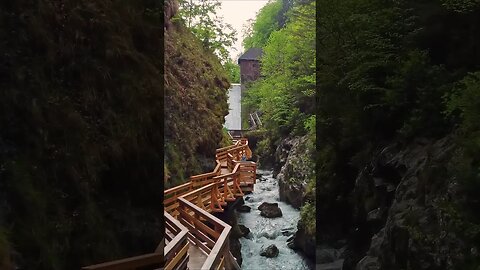 Walkway in an Austrian Gorge #shorts #short