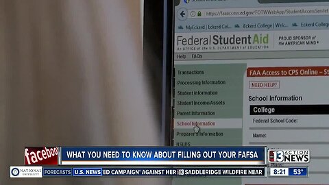 Get help filling your FAFSA