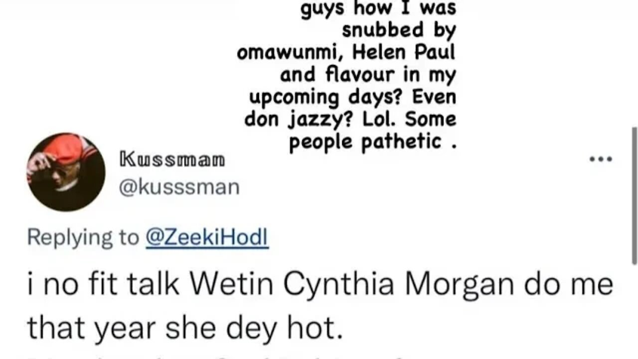 Cynthia Morgan slams her colleagues as she responds to a shade from podcaster Kussman. #music