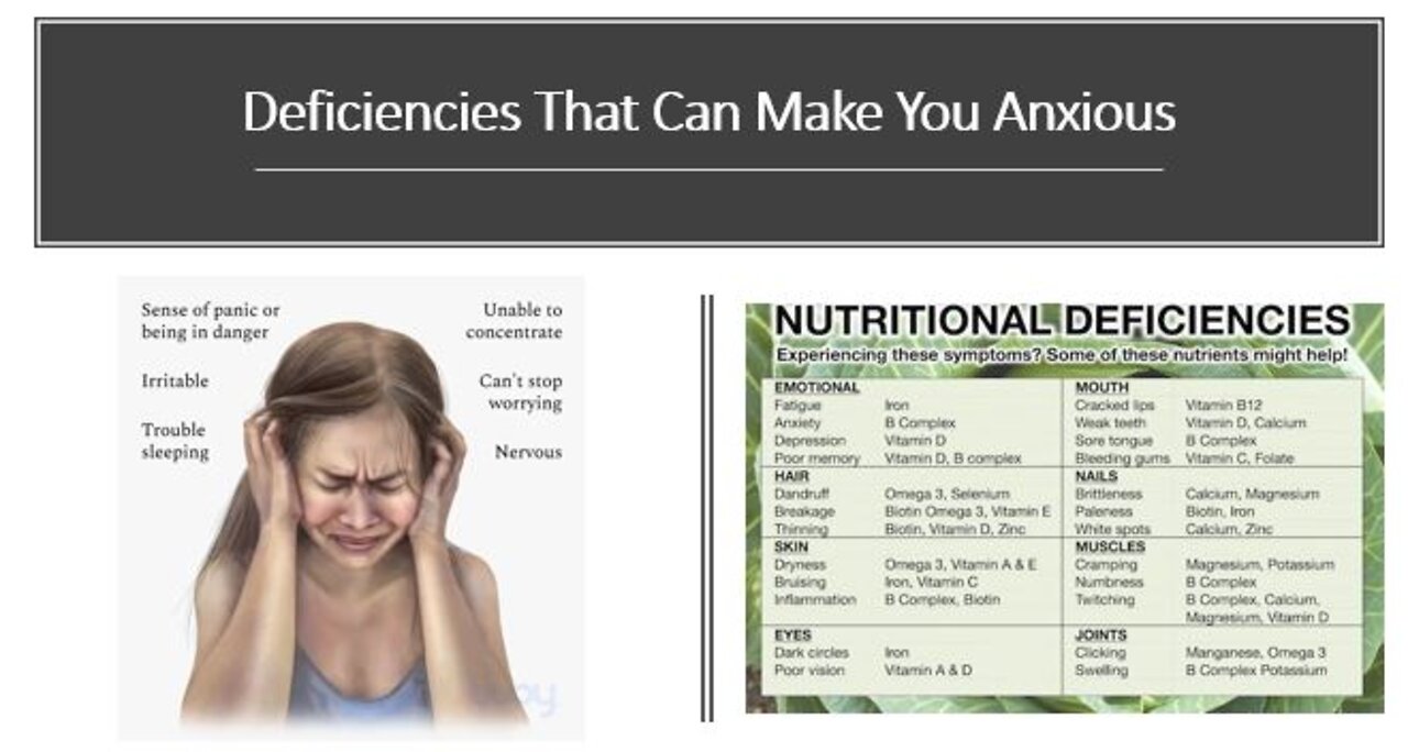 Nutrient Deficiencies that cause Anxiety