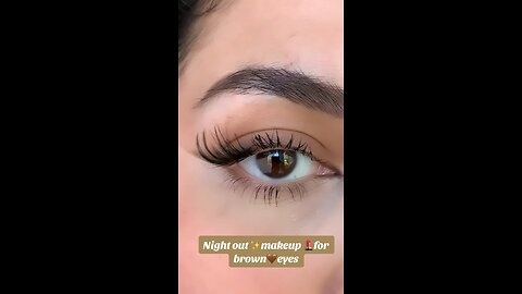 Night out makeup for brown eyes 🤎#makeup#makeupartistinbarrie #barrie #makuptransformation#eyemakeu