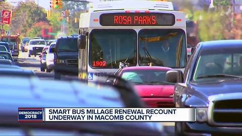 SMART bus millage recount underway for Macomb County