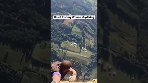 Lost his iPhone skydiving 🪂 🤔🥴 #shorts #subscribe #viral #reels #fyp #skydiving