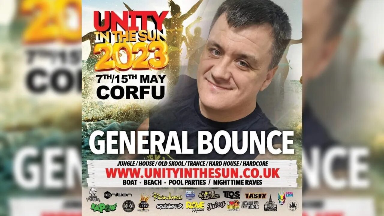 General Bounce live @ Unity In The Sun 2023, Streetz Bar Kavos, 9th May 2023