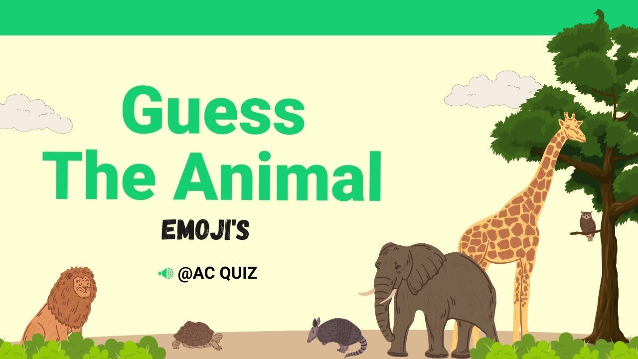 Guess the Animals by Emoji's | Guess the Animals by Emoji's #emojichallenge #emojilove #puzzlegame