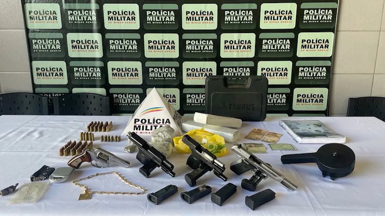 Antônio Dias: Dupla presa por Tráfico de Drogas e Porte Ilegal de Arma de Fogo de uso proibido.