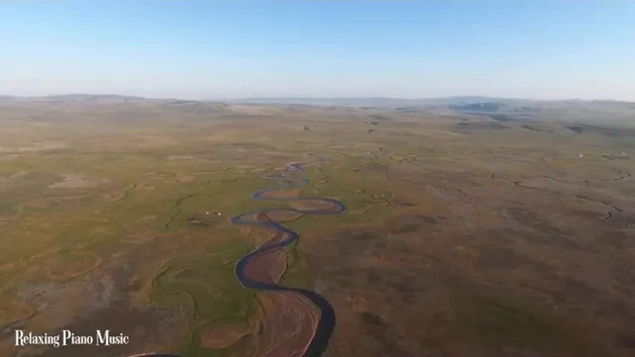 FLYING OVER MONGOLIA 4K UHD Relaxing Music Along With Beautiful Nature Videos 4K Video HD @ 65