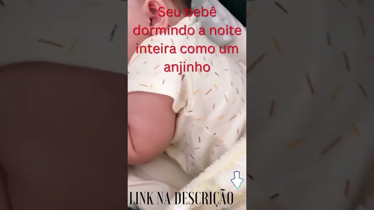 Seu Bebê Dormindo a Noite Inteira como um Anjinho. #shorts