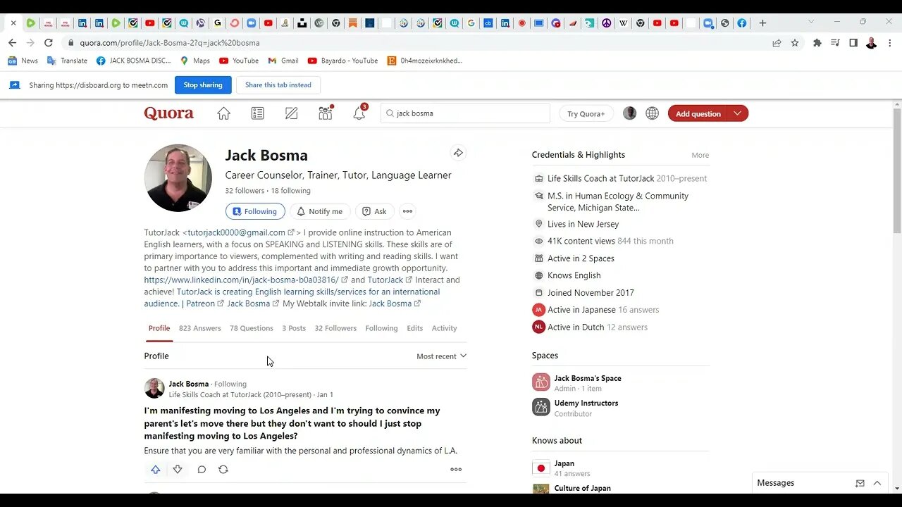 Jack Bosma Uses Quora