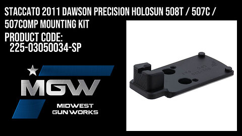 Staccato 2011 Dawson Precision Holosun 508T / 507C / 507COMP Mounting Kit - 225-03050034-SP