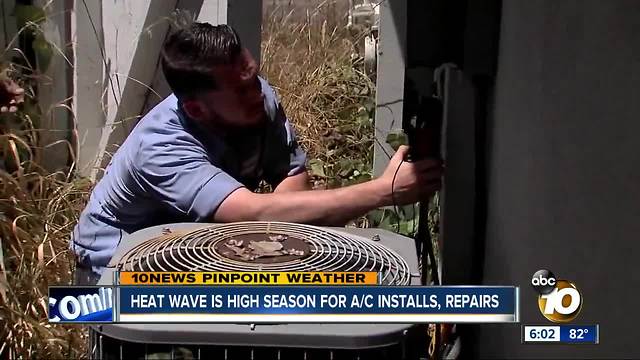 Heat wave is high season for AC installs, repairs