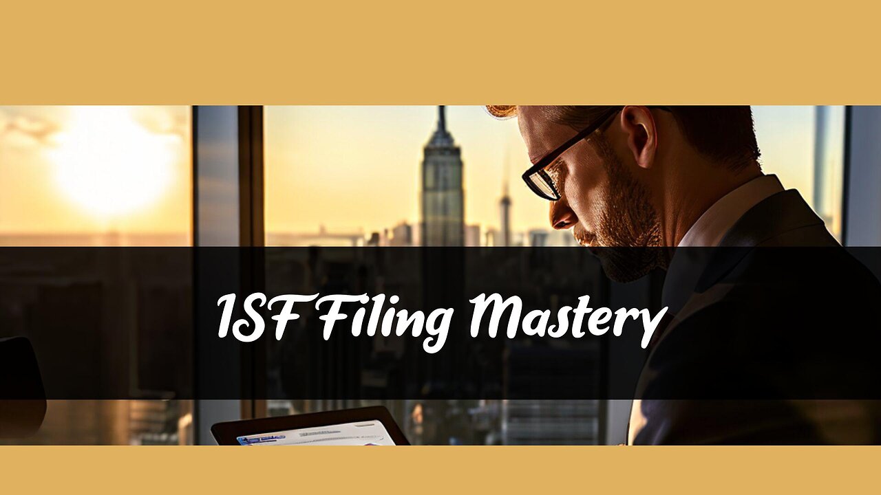 Title: Mastering ISF Filing for Lightning-Fast Customs Clearance!