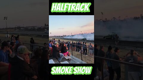 Epic Halftrack Funny Car Smoke Show Burnout! #shorts