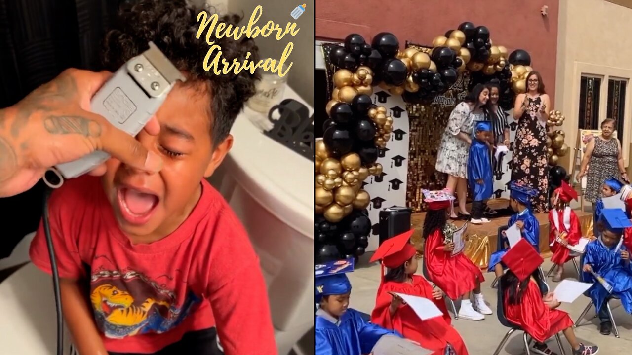 Blueface Cuts Son Javaughn's Hair Before His Kindergarten Graduation! 🎓