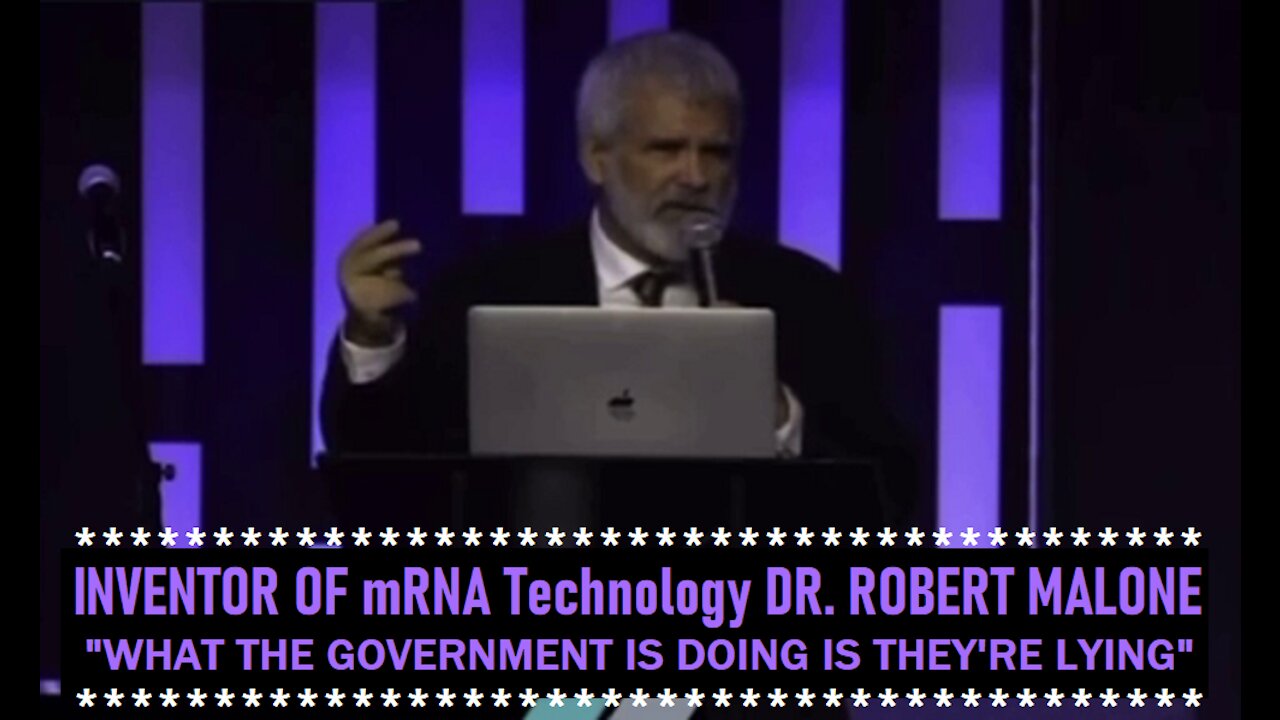 DR. ROBERT MALONE INVENTOR OF mRNA TECHNOLOGY GENE THERAPY ON GOVT OVERT MALFEASANCE