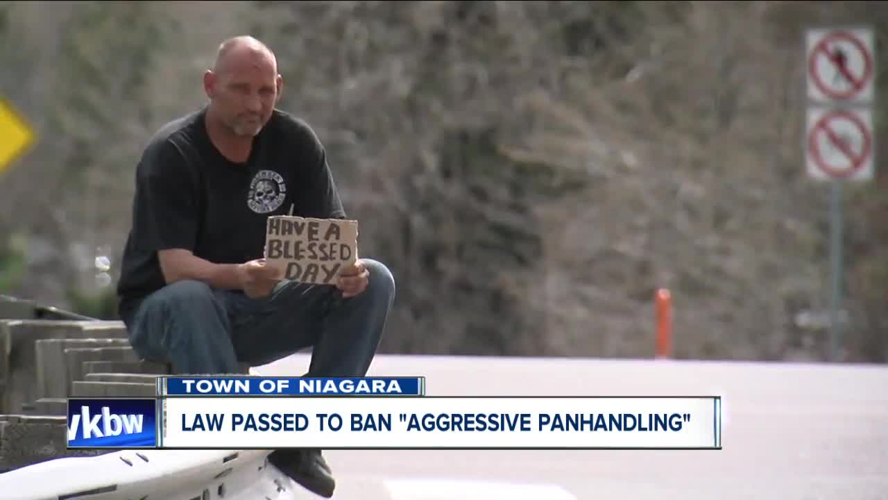 New law in the Town of Niagara bans 'aggressive panhandling'