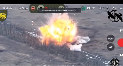 Ukrainian drones destroying Russian BMP and tanks. Yampolovka, Donetsk.