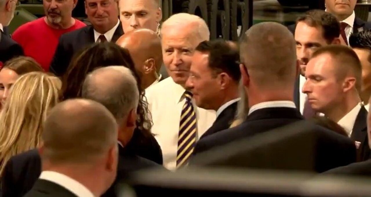 HYPOCRITE Biden Caught Mingling Maskless With Dozens