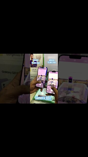 iphone 13 pro max vs iphone 14 pro max, iphone 13 pro max vs iphone 14 pro max camera test #shorts