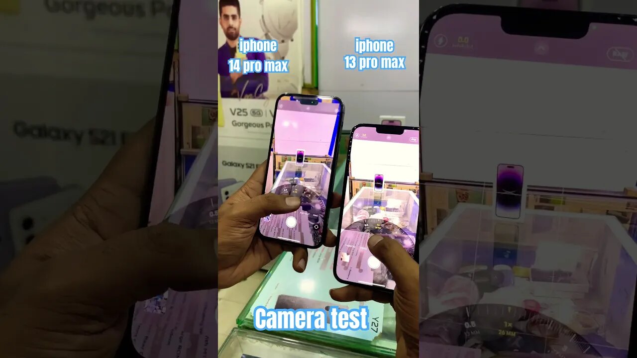 iphone 13 pro max vs iphone 14 pro max, iphone 13 pro max vs iphone 14 pro max camera test #shorts