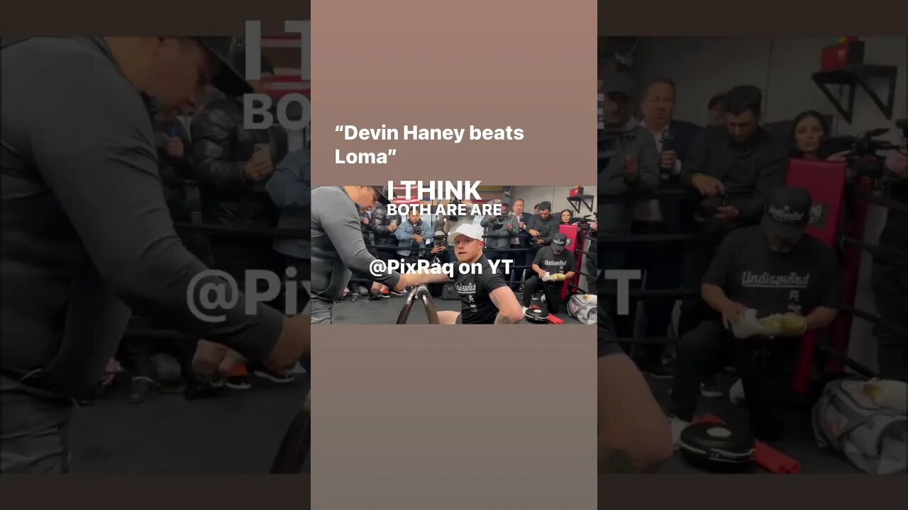 Canelo Alvarez reacts to Devin Haney vs Lomachenko #shorts