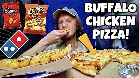 Domino’s MUKBANG! - Buffalo Chicken Pizza, Pasta & More!