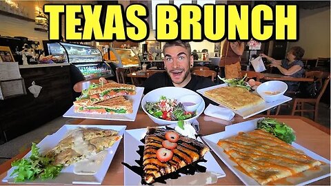 CRAZY BRUNCH & THE "BEST CREPES" IN HOUSTON TEXAS | Hidden Gem Restaurant | Salmon & Crème Brulee