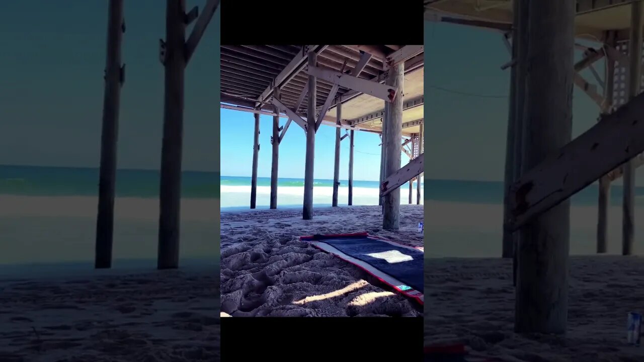 Getting peace under the pier