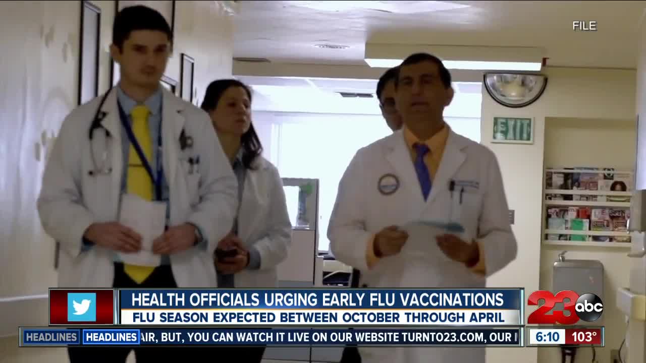 Health officials urge public to get flu vaccines early amid COVID-19 pandemic