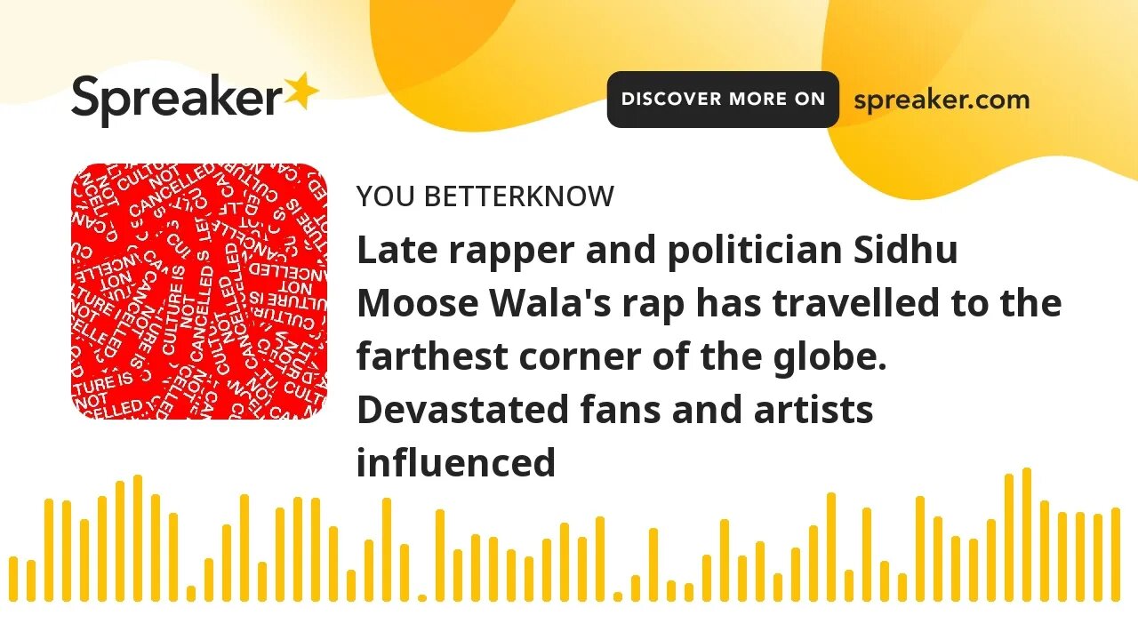 Late rapper and politician Sidhu Moose Wala's rap has travelled to the farthest corner of the globe.