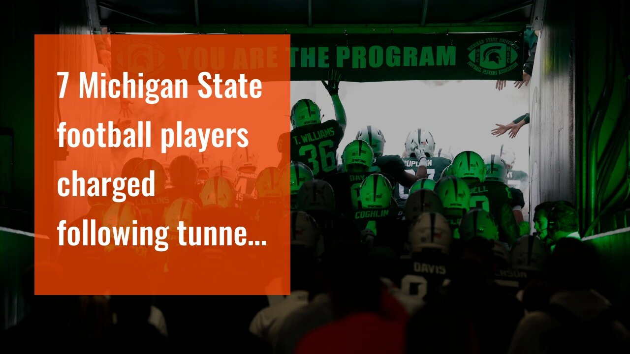 7 Michigan State football players charged following tunnel brawl