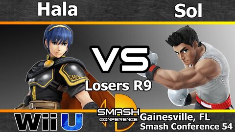 Hala (Marth) vs. Noble|Sol (Little Mac) - Losers R9 - SC54