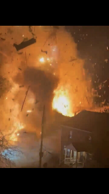 House Explodes in Arlington, Virginia - 12/4/23