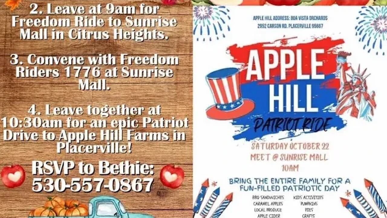 Live - Apple Hill Patriot Ride - Northern CA