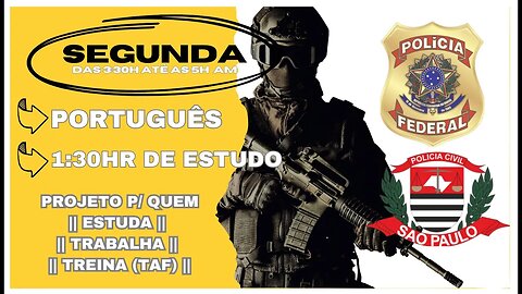 #42 Estude Comigo | Polícia Federal Agente/Escrivão || PCSP 👉 Motivação p/ o Combate