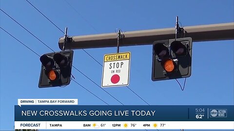 New High-Intensity Activated Crosswalks now active on Memorial Boulevard in Lakeland